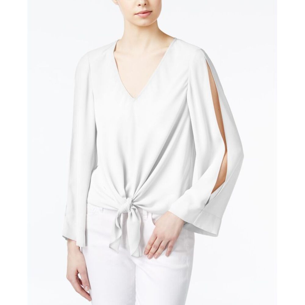 Rachel Rachel Roy Tie Front Cold Shoulder Blouse